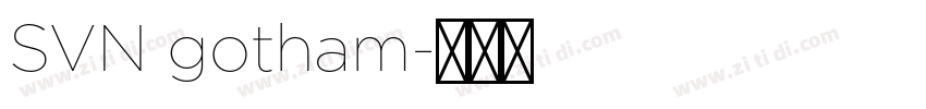 SVN gotham字体转换